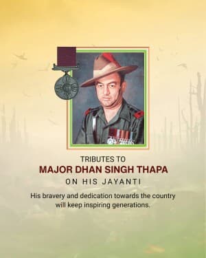 Dhan Singh Thapa Jayanti flyer