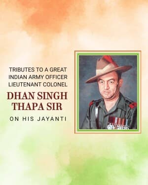 Dhan Singh Thapa Jayanti graphic