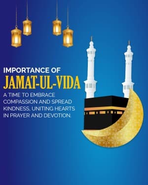 Importance of Jamat Ul Vida poster Maker