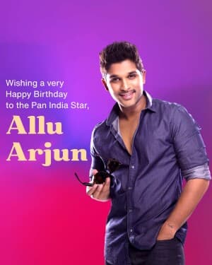 Allu Arjun Birthday banner