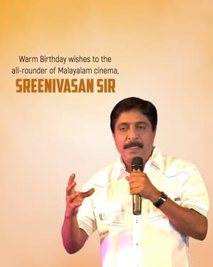 Sreenivasan Birthday poster