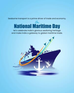 National Maritime Day graphic