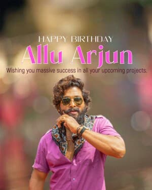 Allu Arjun Birthday poster