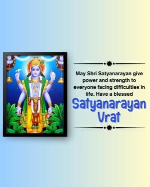 Shri Satyanarayan Vrat flyer