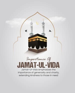 Importance of Jamat Ul Vida flyer