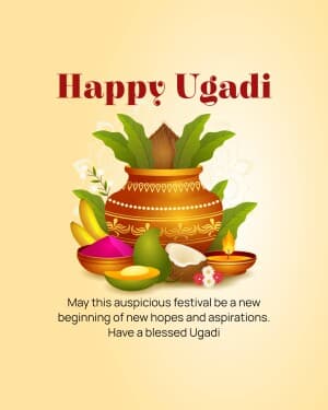 Happy Ugadi flyer