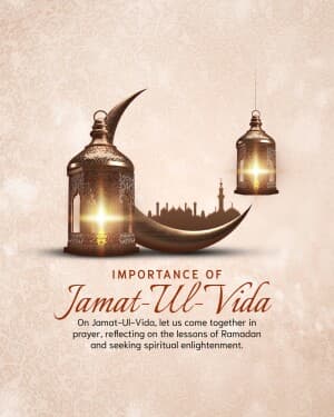 Importance of Jamat Ul Vida event poster