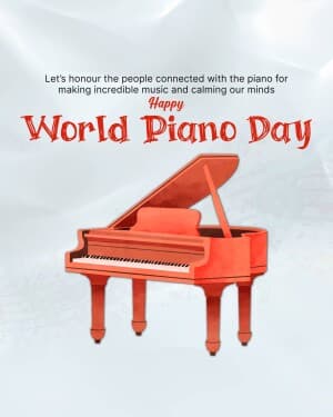 World Piano Day banner