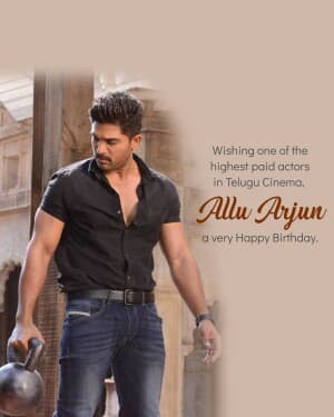 Allu Arjun Birthday event poster