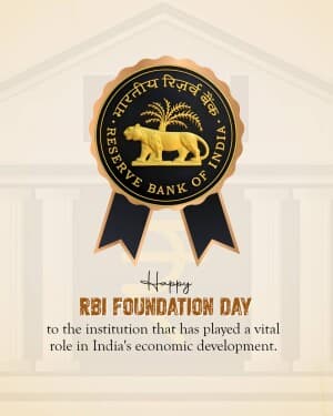 RBI Foundation Day event poster