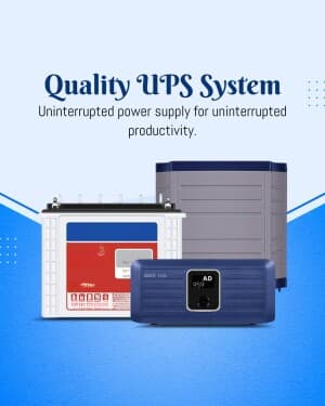 Inverter, UPS, & Batteries business post