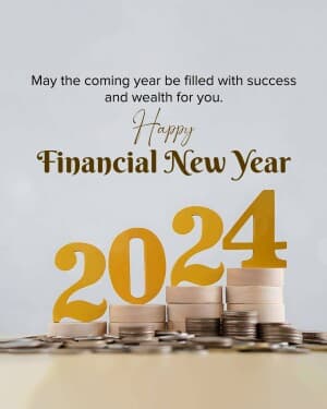 Financial New Year poster