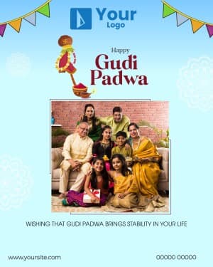 Gudi Padwa And Ugadi Wishes Instagram Post template