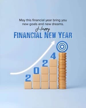 Financial New Year flyer