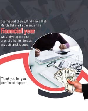 Payment Clear - Financial year flyer
