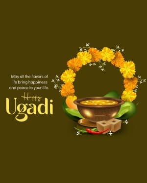 Happy Ugadi event poster