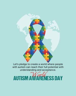 World Autism Awareness Day flyer