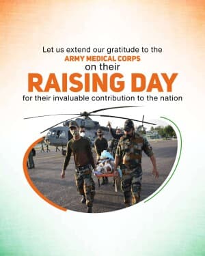 Raising day of the Army Medical Corps post