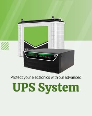 Inverter, UPS, & Batteries marketing poster