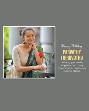 Parvathy Thiruvothu Birthday poster