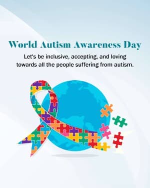 World Autism Awareness Day event poster