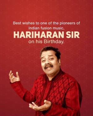 Hariharan Birthday post