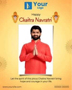 Chaitra Navratri Wishes marketing poster