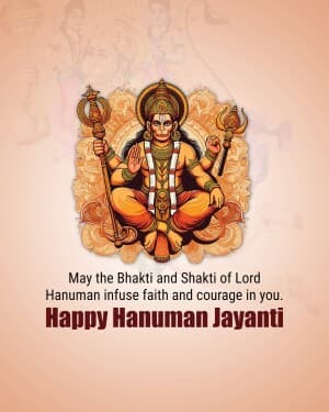 Hanuman Janmotsav marketing flyer