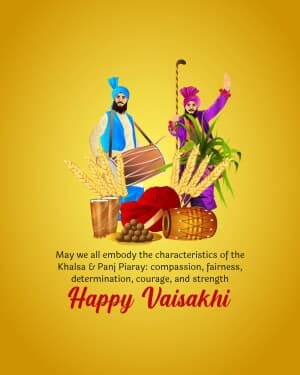 Baisakhi Facebook Poster