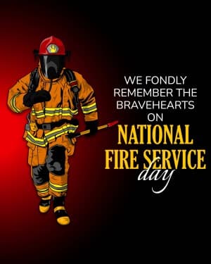 National Fire Service Day creative image