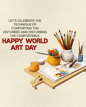 World Art Day creative image