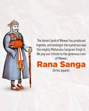 Rana Sanga Jayanti flyer