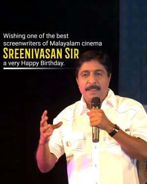 Sreenivasan Birthday post