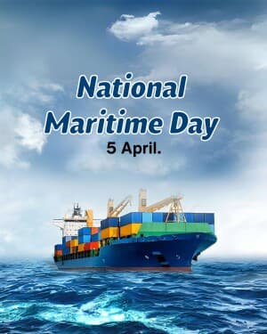 National Maritime Day banner