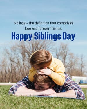 Siblings Day poster