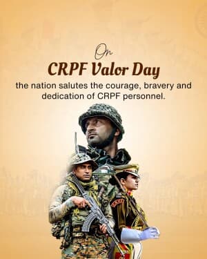 CRPF Valour Day banner