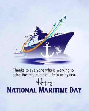 National Maritime Day poster