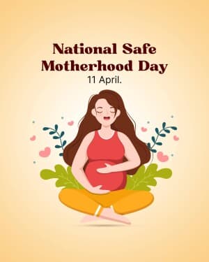 National Safe Motherhood Day event advertisement