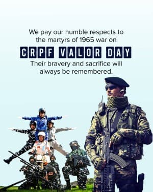 CRPF Valour Day flyer