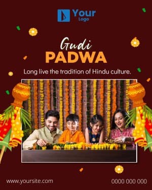 Gudi Padwa And Ugadi Wishes facebook ad banner