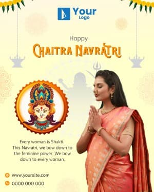 Chaitra Navratri Wishes Social Media template