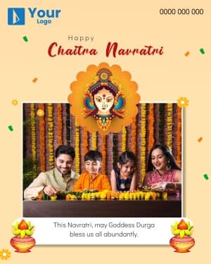 Chaitra Navratri Wishes poster Maker