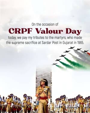 CRPF Valour Day event poster