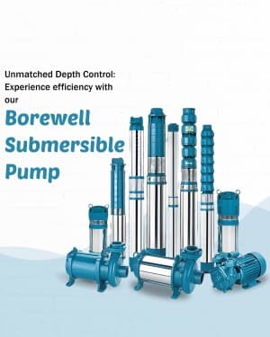 Borewell Submersible Pump poster