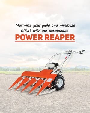 Agriculture Tools marketing poster