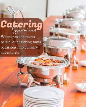 Catering Services & Chef promotional template