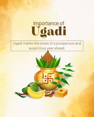 Importance of Ugadi poster Maker