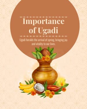 Importance of Ugadi event advertisement