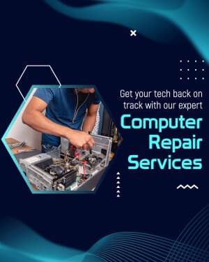 Computer Repairing Service marketing poster