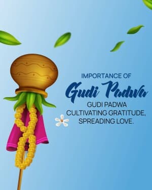 Importance of Gudi Padwa event poster